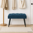 vidaXL Gombos varrású pad Kék 60 x 40 x 45 cm Bársony