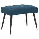 vidaXL Gombos varrású pad Kék 60 x 40 x 45 cm Bársony