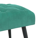 vidaXL Gombos varrású pad Türkiz 60 x 40 x 45 cm Bársony