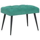 vidaXL Gombos varrású pad Türkiz 60 x 40 x 45 cm Bársony