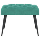 vidaXL Gombos varrású pad Türkiz 60 x 40 x 45 cm Bársony