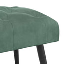 vidaXL Gombos varrású pad Tengeri Zöld 60 x 40 x 45 cm Bársony