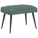 vidaXL Gombos varrású pad Tengeri Zöld 60 x 40 x 45 cm Bársony