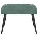 vidaXL Gombos varrású pad Tengeri Zöld 60 x 40 x 45 cm Bársony