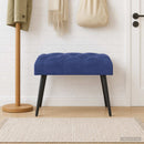 vidaXL Gombos varrású pad Rendőrségi kék 60 x 40 x 45 cm Bársony