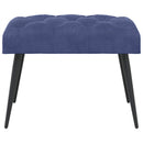 vidaXL Gombos varrású pad Rendőrségi kék 60 x 40 x 45 cm Bársony