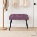 vidaXL Gombos varrású pad Lila 60 x 40 x 45 cm Bársony