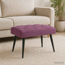 vidaXL Gombos varrású pad Lila 60 x 40 x 45 cm Bársony