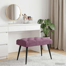 vidaXL Gombos varrású pad Lila 60 x 40 x 45 cm Bársony