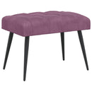 vidaXL Gombos varrású pad Lila 60 x 40 x 45 cm Bársony