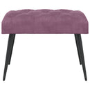 vidaXL Gombos varrású pad Lila 60 x 40 x 45 cm Bársony