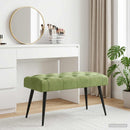 vidaXL Gombos varrású pad Világos zöld 80 x 40 x 46 cm Bársony