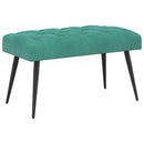 vidaXL Gombos varrású pad Türkiz 80 x 40 x 46 cm Bársony