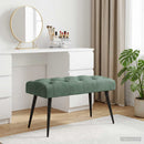 vidaXL Gombos varrású pad Tengeri Zöld 80 x 40 x 46 cm Bársony