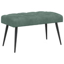 vidaXL Gombos varrású pad Tengeri Zöld 80 x 40 x 46 cm Bársony