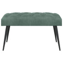 vidaXL Gombos varrású pad Tengeri Zöld 80 x 40 x 46 cm Bársony