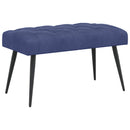 vidaXL Gombos varrású pad Rendőrségi kék 80 x 40 x 46 cm Bársony