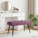 vidaXL Gombos varrású pad Lila 80 x 40 x 46 cm Bársony