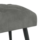 vidaXL Gombos varrású pad Sötétszürke 110 x 40 x 46 cm Bársony