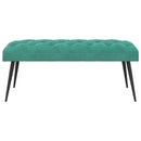 vidaXL Gombos varrású pad Türkiz 110 x 40 x 46 cm Bársony