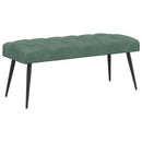 vidaXL Gombos varrású pad Tengeri Zöld 110 x 40 x 46 cm Bársony