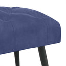 vidaXL Gombos varrású pad Rendőrségi kék 110 x 40 x 46 cm Bársony