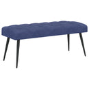 vidaXL Gombos varrású pad Rendőrségi kék 110 x 40 x 46 cm Bársony