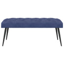 vidaXL Gombos varrású pad Rendőrségi kék 110 x 40 x 46 cm Bársony