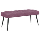 vidaXL Gombos varrású pad Lila 110 x 40 x 46 cm Bársony