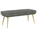 vidaXL Kéttagú pad Sötétszürke 120 x 45 x 46 cm Bársony