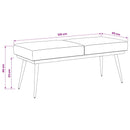 vidaXL Kéttagú pad Sötétzöld 120 x 45 x 46 cm Bársony