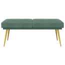 vidaXL Kéttagú pad Tengeri Zöld 120 x 45 x 46 cm Bársony