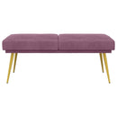 vidaXL Kéttagú pad Lila 120 x 45 x 46 cm Bársony