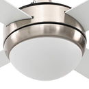vidaXL Fényventilátor távirányítóval Ø 130 cm Fehér