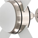 vidaXL Fényventilátor távirányítóval Ø 130 cm Fehér