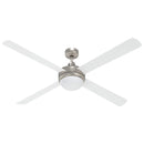 vidaXL Fényventilátor távirányítóval Ø 130 cm Fehér