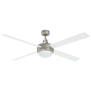 vidaXL Fényventilátor távirányítóval Ø 130 cm Fehér