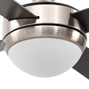 vidaXL Fényventilátor távirányítóval Ø 130 cm Sötét Barna