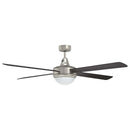 vidaXL Fényventilátor távirányítóval Ø 130 cm Sötét Barna