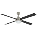 vidaXL Fényventilátor távirányítóval Ø 130 cm Fekete