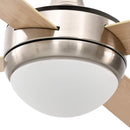 vidaXL Fényventilátor távirányítóval Ø 130 cm Sonoma