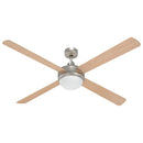 vidaXL Fényventilátor távirányítóval Ø 130 cm Sonoma