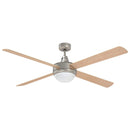 vidaXL Fényventilátor távirányítóval Ø 130 cm Sonoma