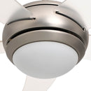 vidaXL Fényventilátor távirányítóval Ø 110 cm Átlátszó