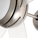 vidaXL Fényventilátor távirányítóval Ø 110 cm Átlátszó