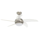 vidaXL Fényventilátor távirányítóval Ø 110 cm Átlátszó