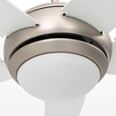 vidaXL Fényventilátor távirányítóval Ø 110 cm Fehér