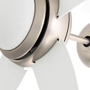vidaXL Fényventilátor távirányítóval Ø 110 cm Fehér