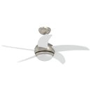vidaXL Fényventilátor távirányítóval Ø 110 cm Fehér