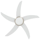 vidaXL Fényventilátor távirányítóval Ø 110 cm Fehér